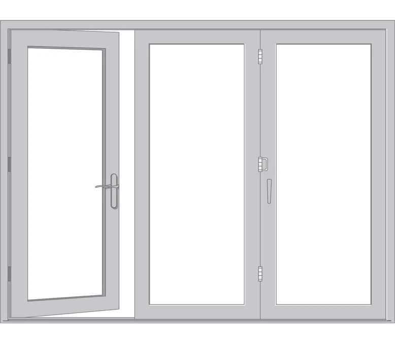 San Francisco Pella Architect Reserve Series Contemporary Bifold Patio Door